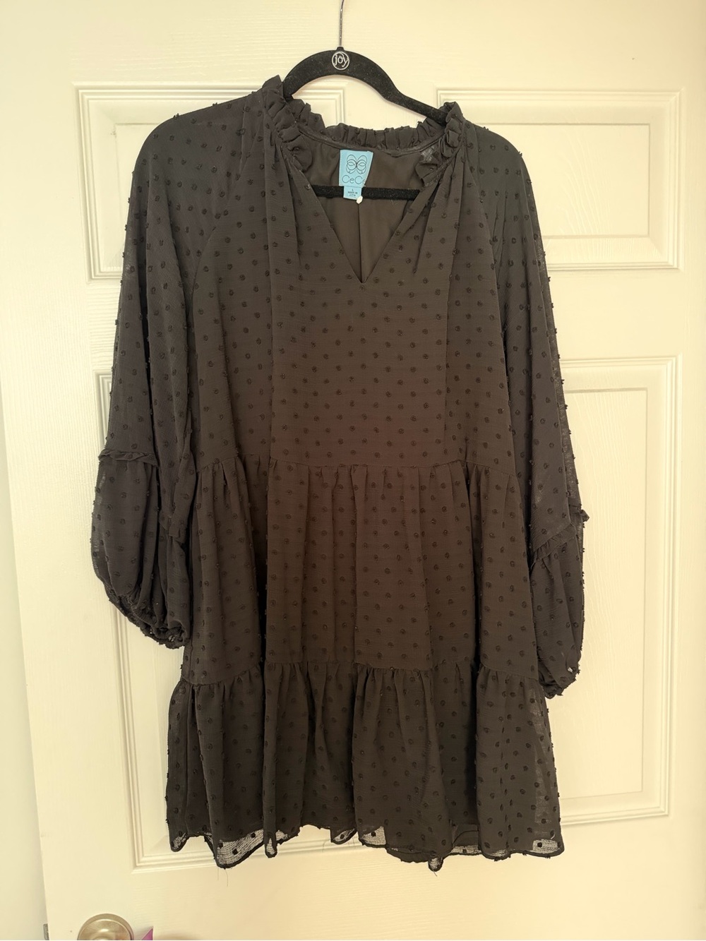CeCe long sleeve ruffle Babydoll Dress